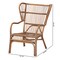 Baxton Studio Lamaria Modern Bohmenian Natural Brown Antique Rattan Armchair 219-12715-ZORO - alternate 8